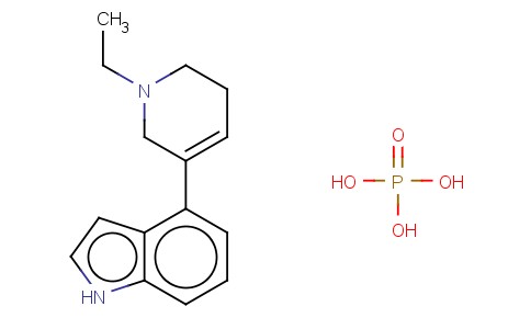 1H-INDOLE, 4-(1-ETHYL-1,2,5,6-TETRAHYDRO-3-PYRIDINYL)-, PHOSPHATE (1:1)